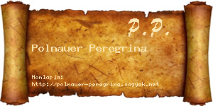 Polnauer Peregrina névjegykártya
